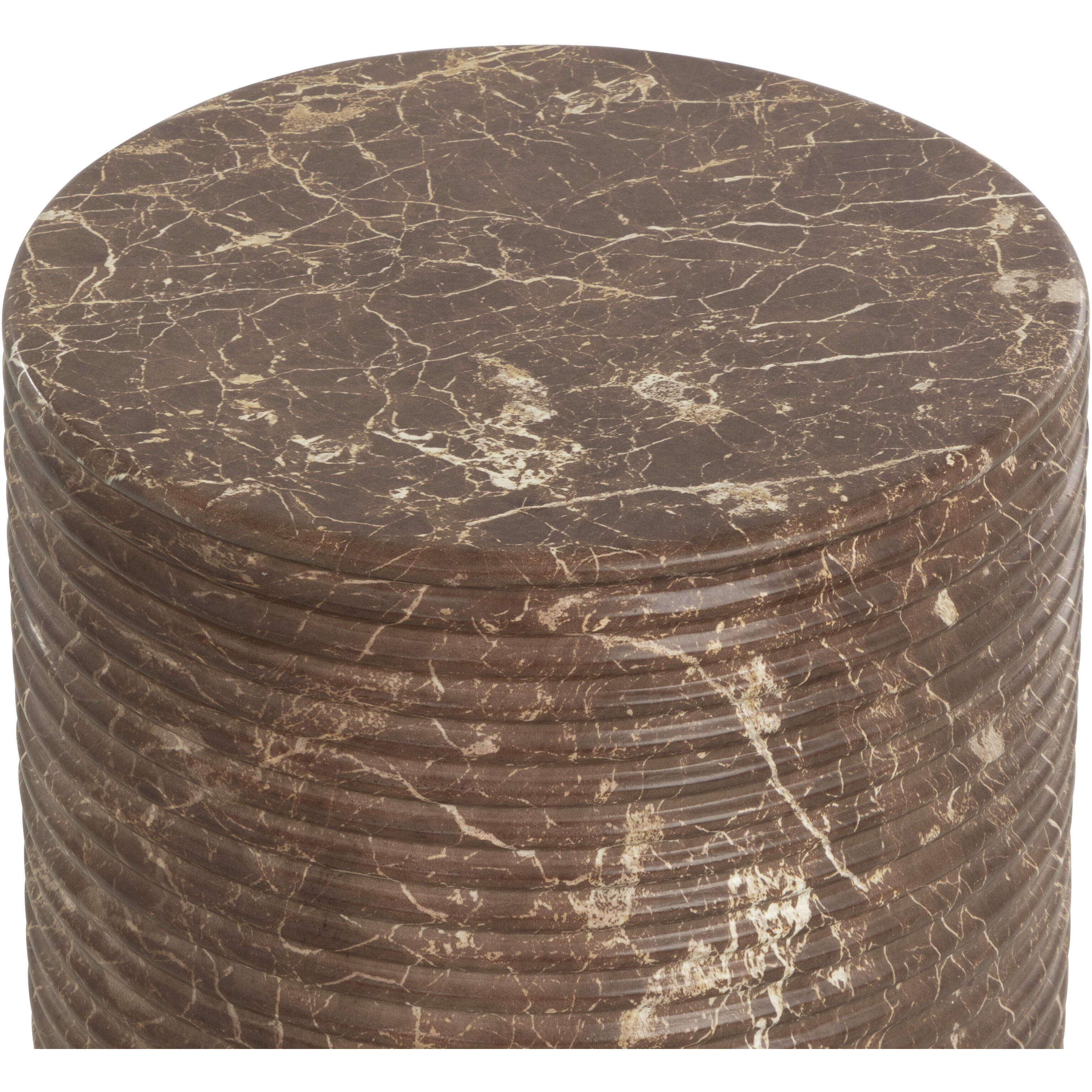 Riva 18.75 inch Brown Outdoor Stool